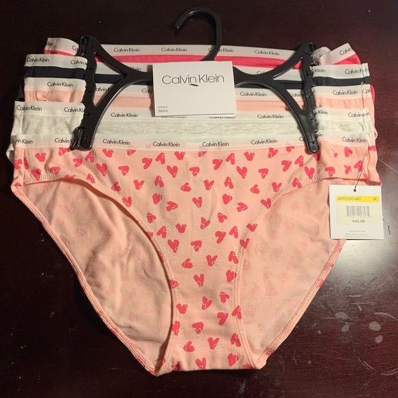 Calvin Klein Underwear Other - Size medium and large Calvin Klein Valentine’s Day bikini 5 pack